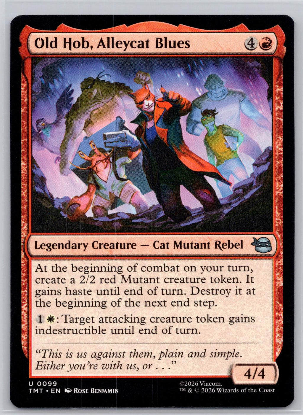 Old Hob, Alleycat Blues Teenage Mutant Ninja Turtles Magic: The Gathering NM
