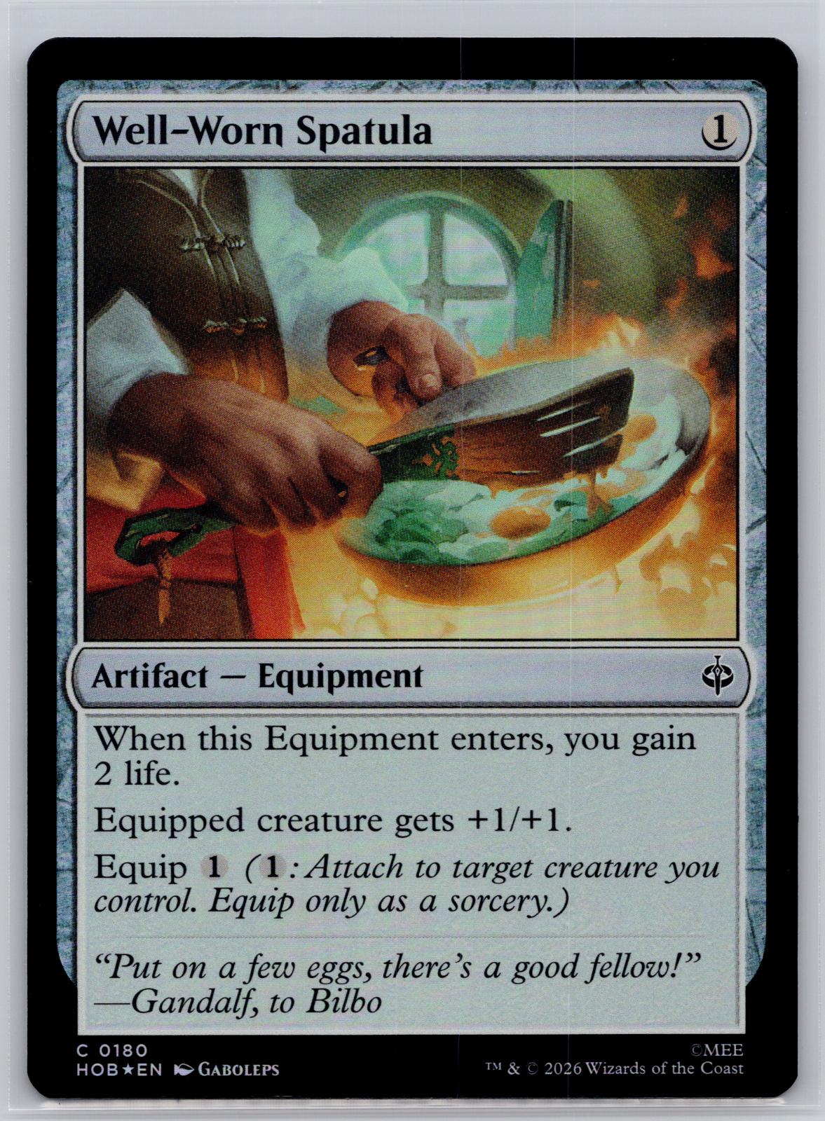 Well-Worn Spatula The Hobbit Magic: The Gathering Foil Near Mint