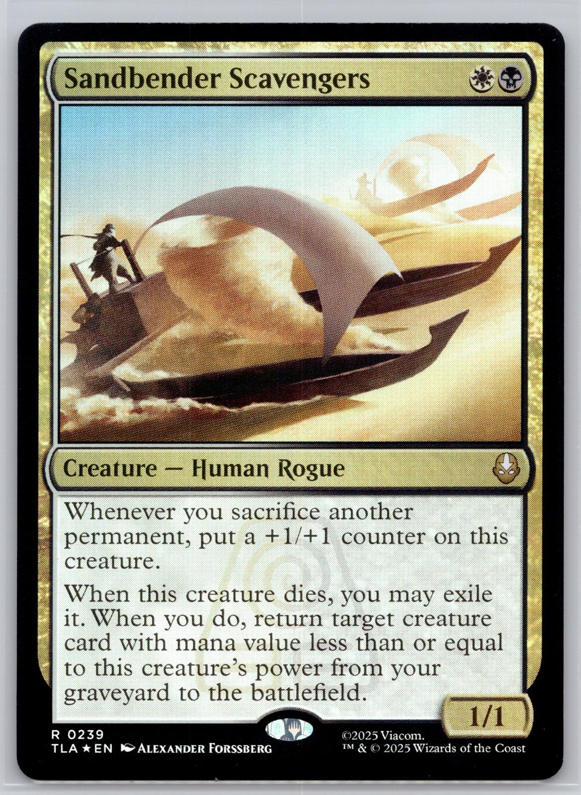 Sandbender Scavengers Avatar: The Last Airbender Magic: The Gathering Foil NM