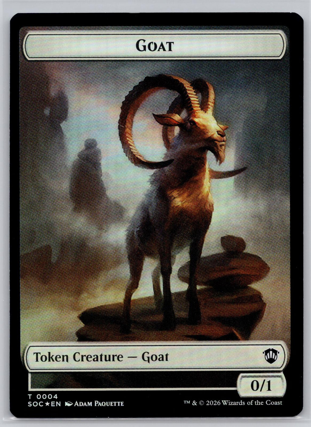 Goat // Fungus Beast 2-Sided Token Commander: Secrets of Strixhaven M:TG Foil NM