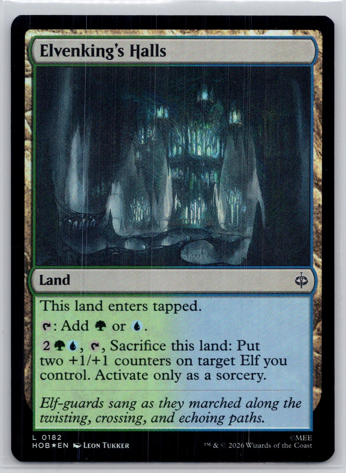 Elvenking's Halls The Hobbit Magic: The Gathering Foil Near Mint