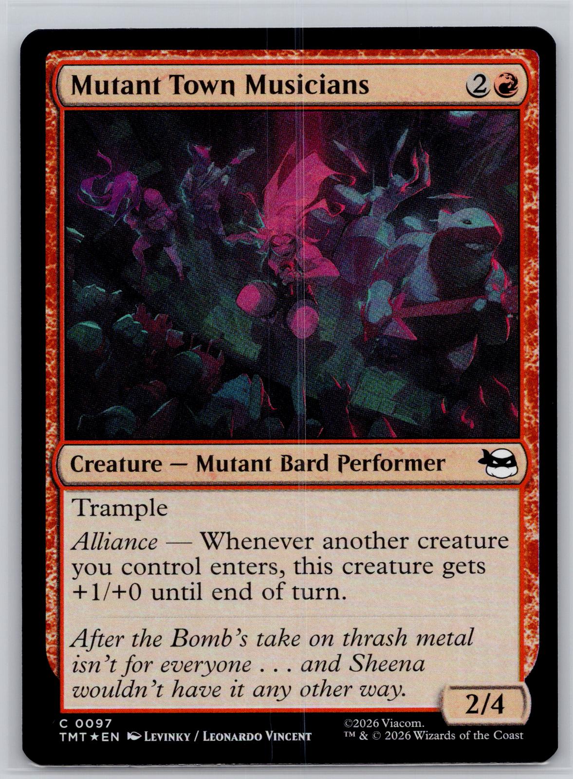 Mutant Town Musicians Teenage Mutant Ninja Turtles Magic: The Gathering Foil NM