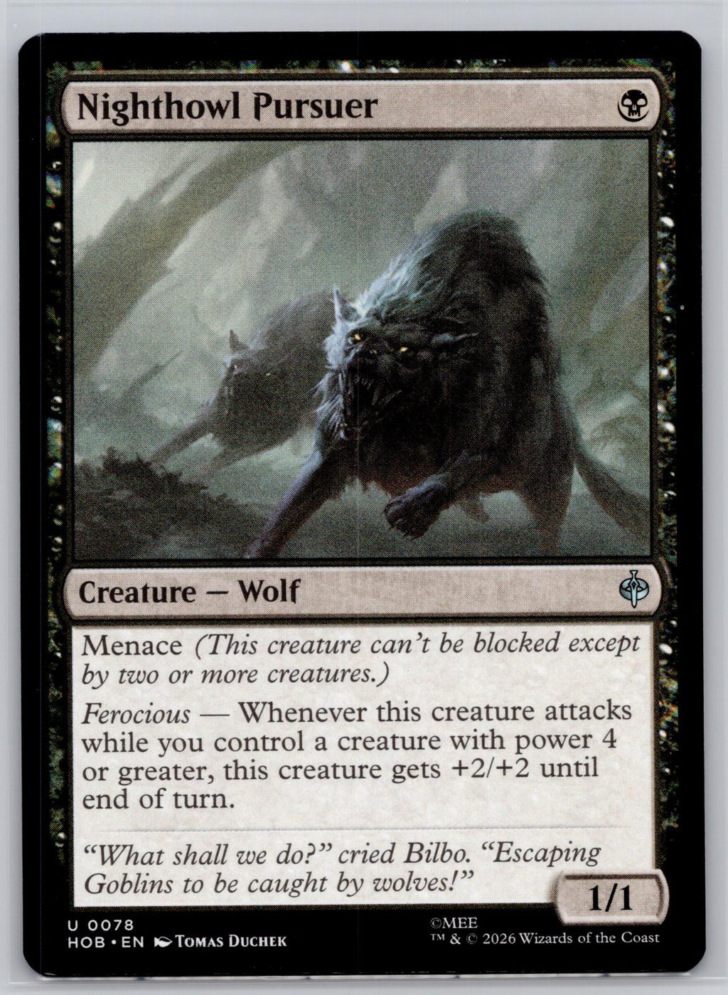 Nighthowl Pursuer The Hobbit Magic: The Gathering Near Mint