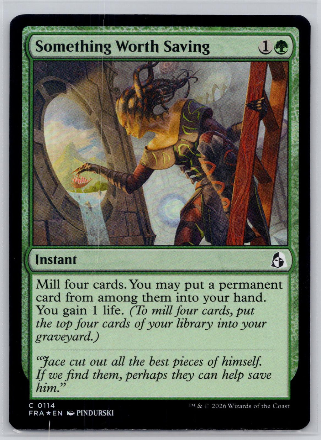 Something Worth Saving Reality Fracture Magic: The Gathering Foil Near Mint