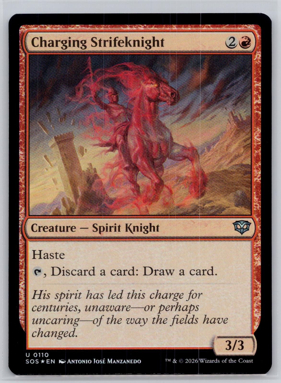 Charging Strikeknight Secrets of Strixhaven Magic: The Gathering Foil Near Mint