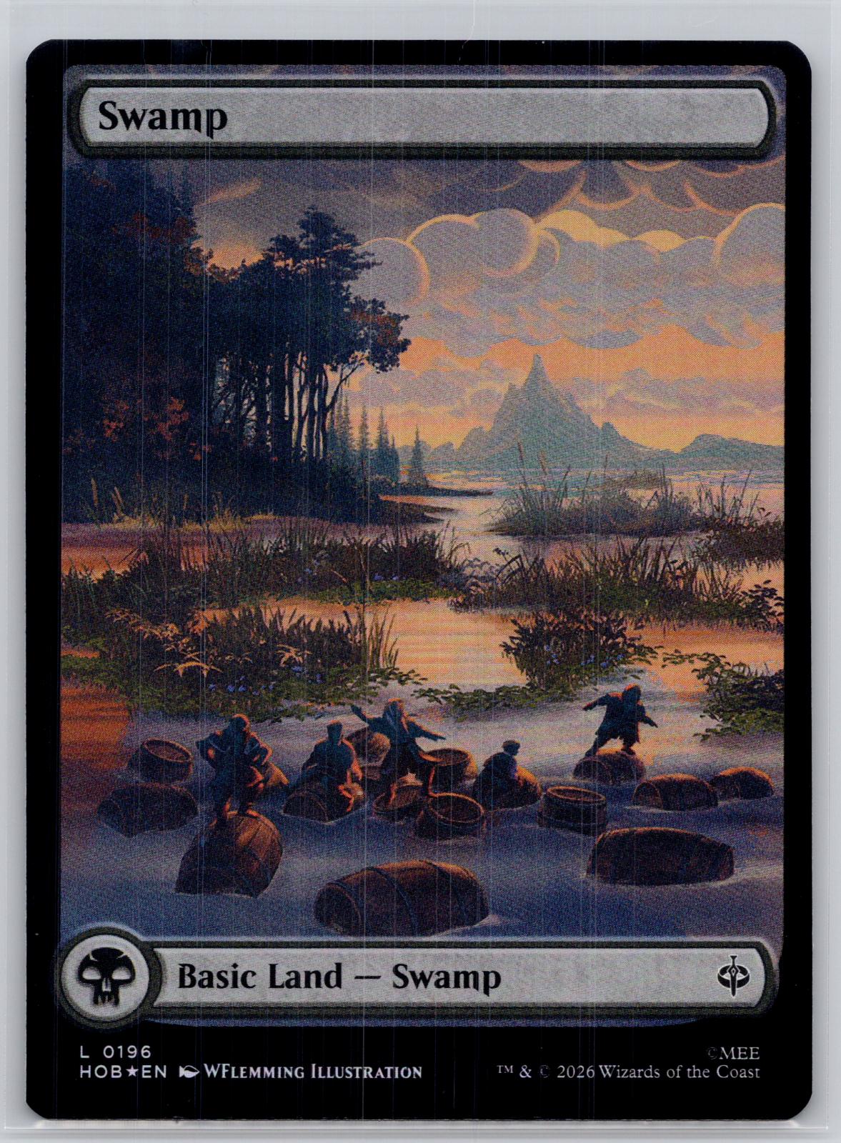 Swamp (0196) The Hobbit Magic: The Gathering Foil Near Mint