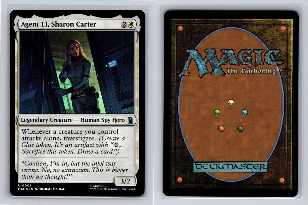 Agent 13, Sharon Carter Marvel Super Heroes Magic: The Gathering Foil Near Mint