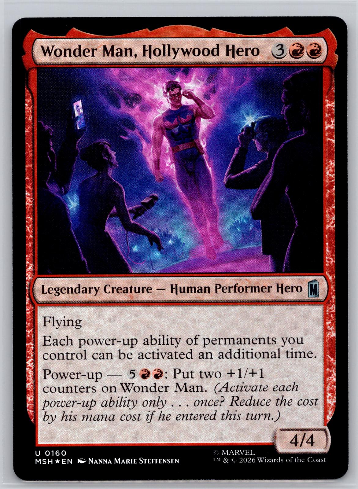 Wonder Man, Hollywood Hero Marvel Super Heroes Magic: The Gathering Foil NM