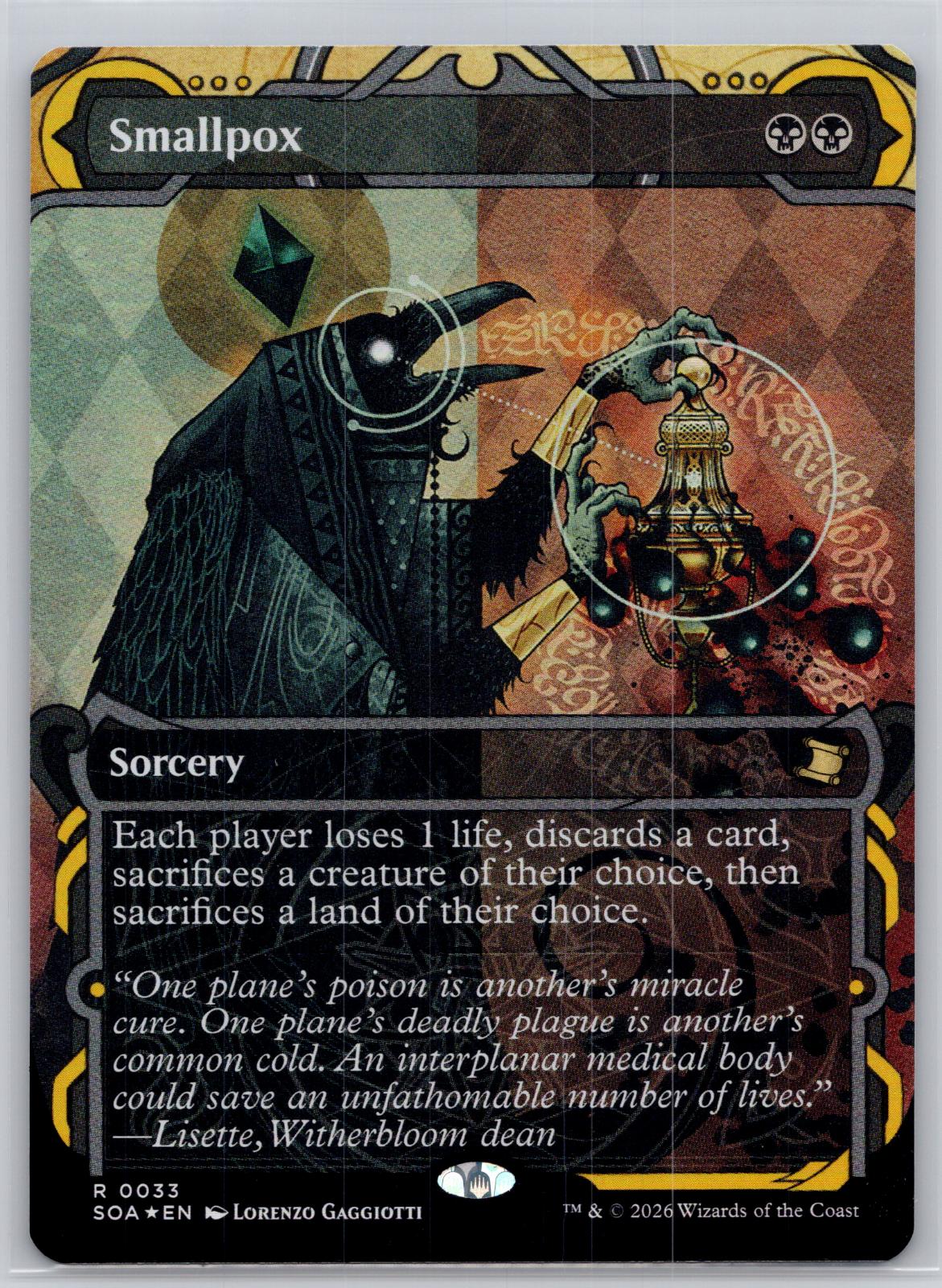Smallpox Secrets of Strixhaven: Mystical Archive Magic: The Gathering Foil NM