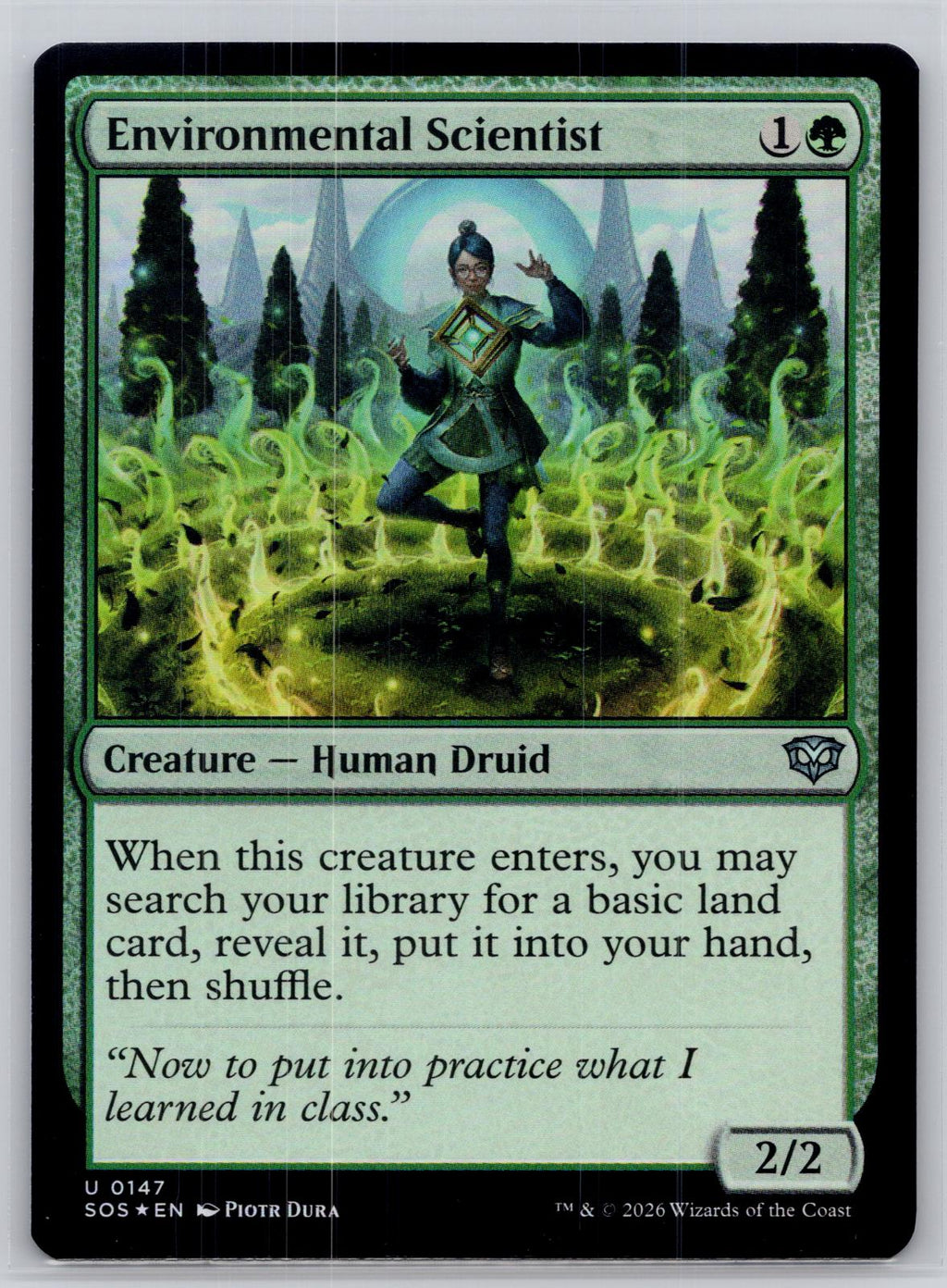 Environmental Scientist Secrets of Strixhaven Magic: The Gathering Foil NM