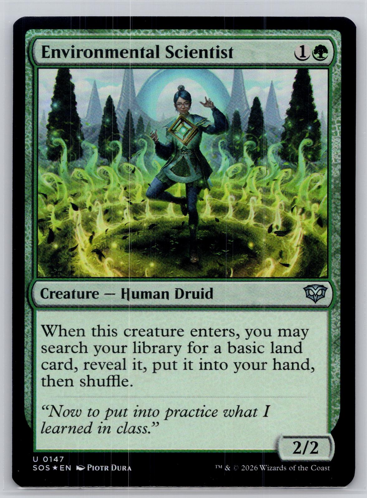 Environmental Scientist Secrets of Strixhaven Magic: The Gathering Foil NM