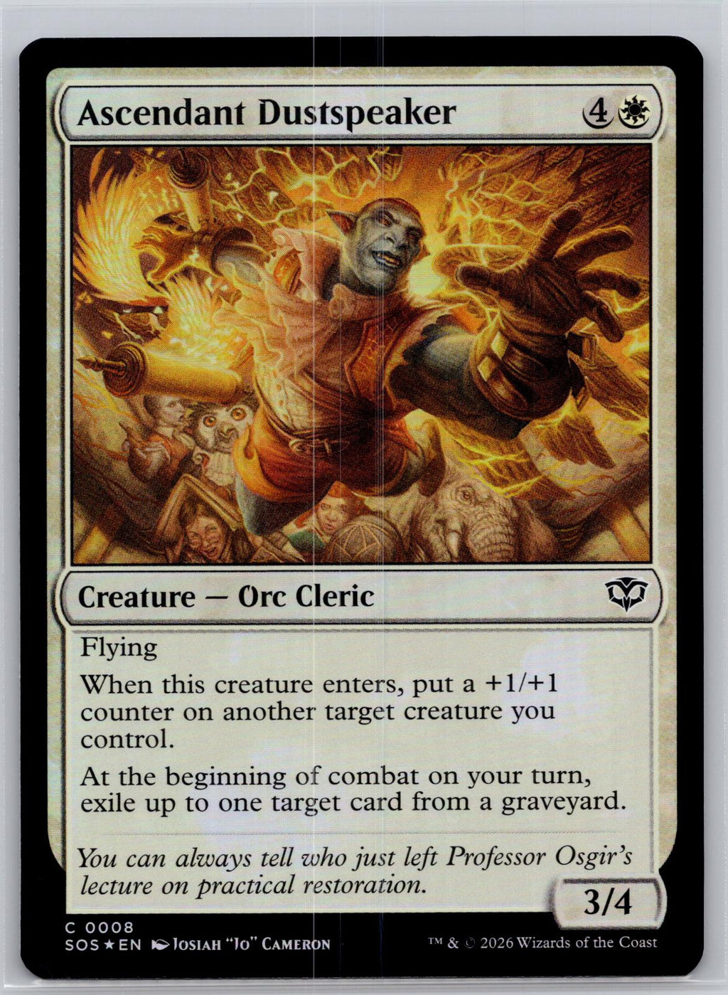 Ascendant Dustspeaker Secrets of Strixhaven Magic: The Gathering Foil Near Mint