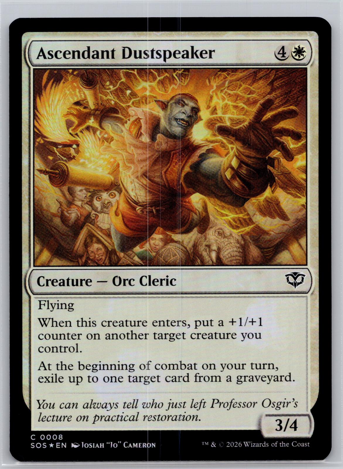 Ascendant Dustspeaker Secrets of Strixhaven Magic: The Gathering Foil Near Mint
