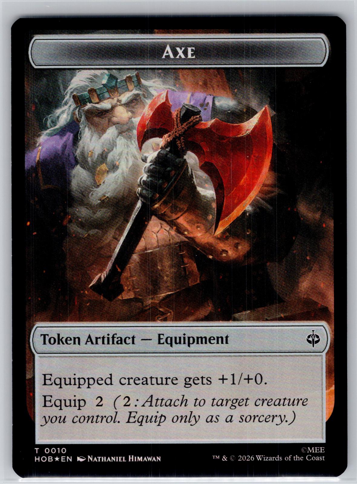 Bird Soldier // Axe Double-Sided Token The Hobbit Magic: The Gathering Foil NM