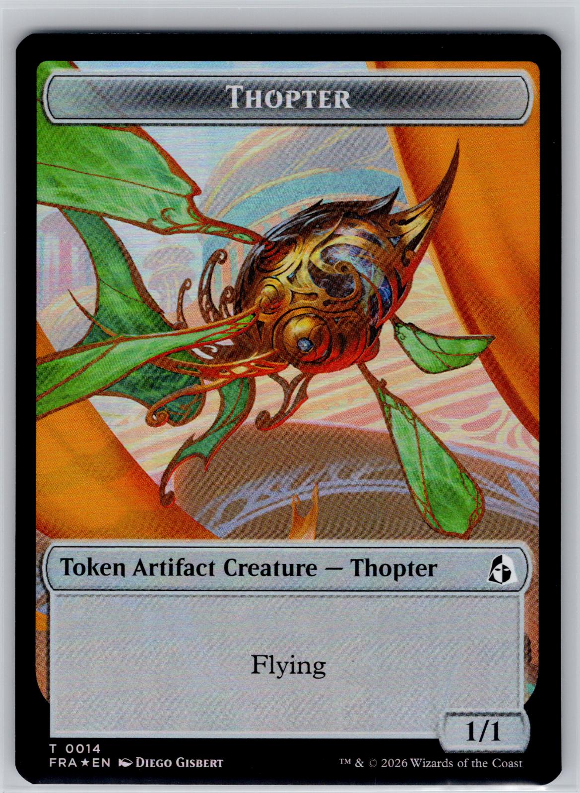 Heartwood // Thopter Double-Sided Token Reality Fracture M:TG Foil NM