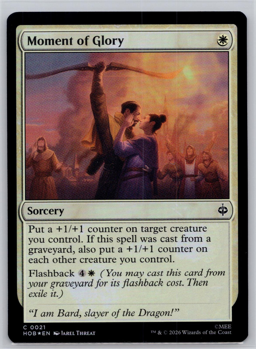 Moment of Glory The Hobbit Magic: The Gathering Foil Near Mint