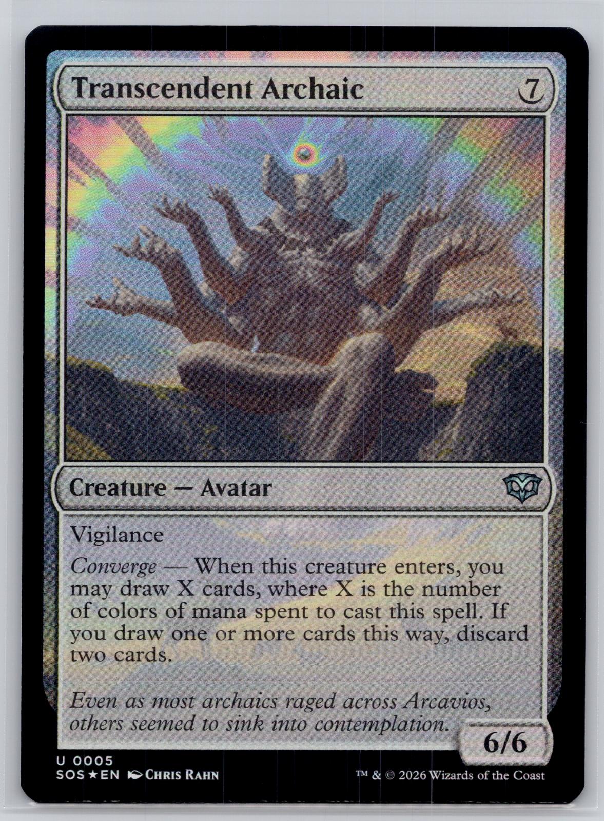 Transcendent Archaic Secrets of Strixhaven Magic: The Gathering Foil Near Mint