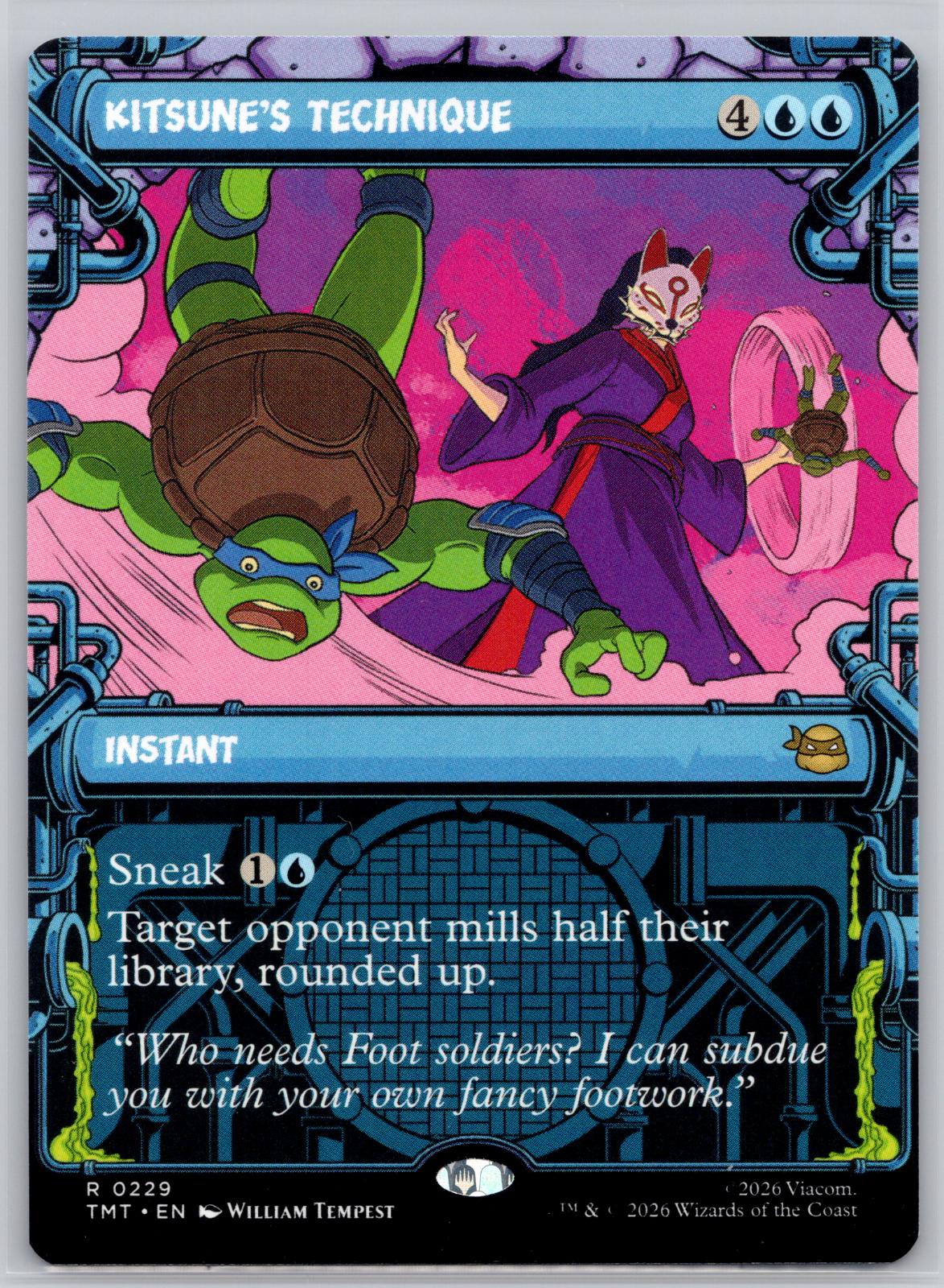 Kitsune's Technique (Showcase) Teenage Mutant Ninja Turtles M:TG NM