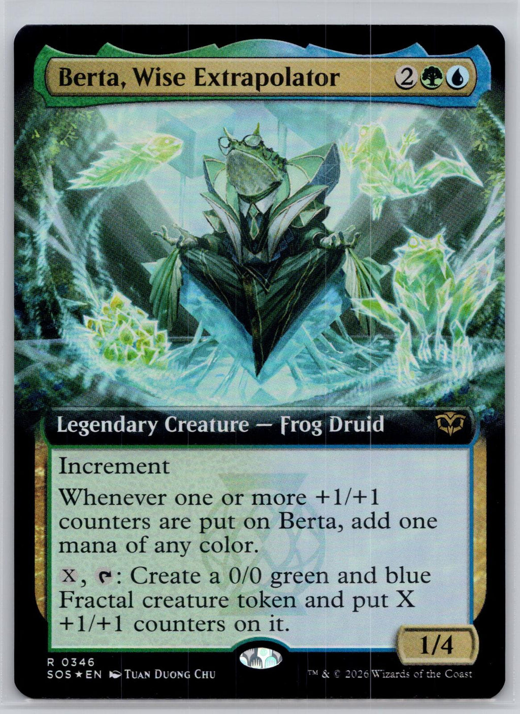 Berta, Wise Extrapolator (Extended Art) Secrets of Strixhaven M:TG Foil NM