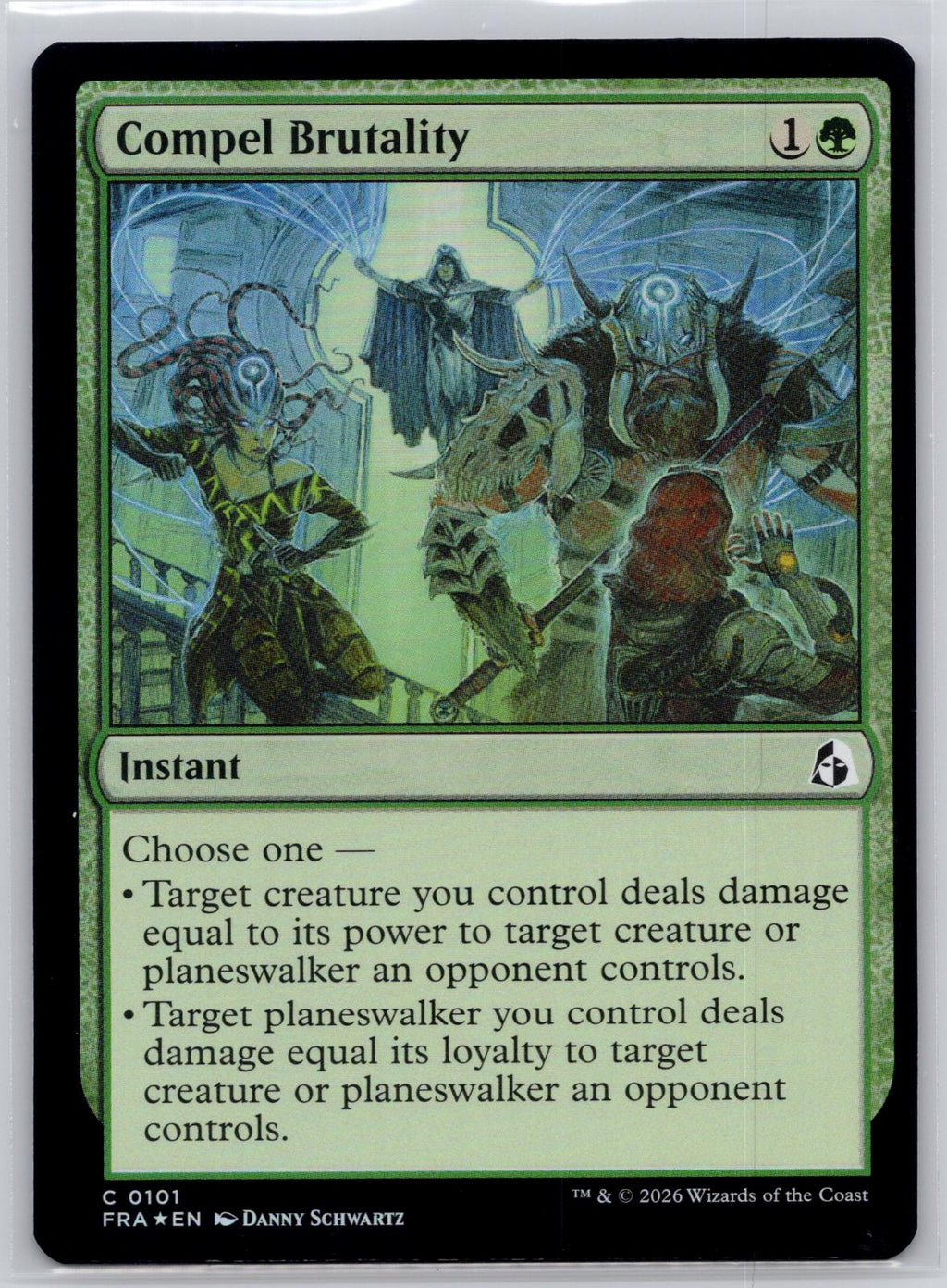 Compel Brutality Reality Fracture Magic: The Gathering Foil Near Mint