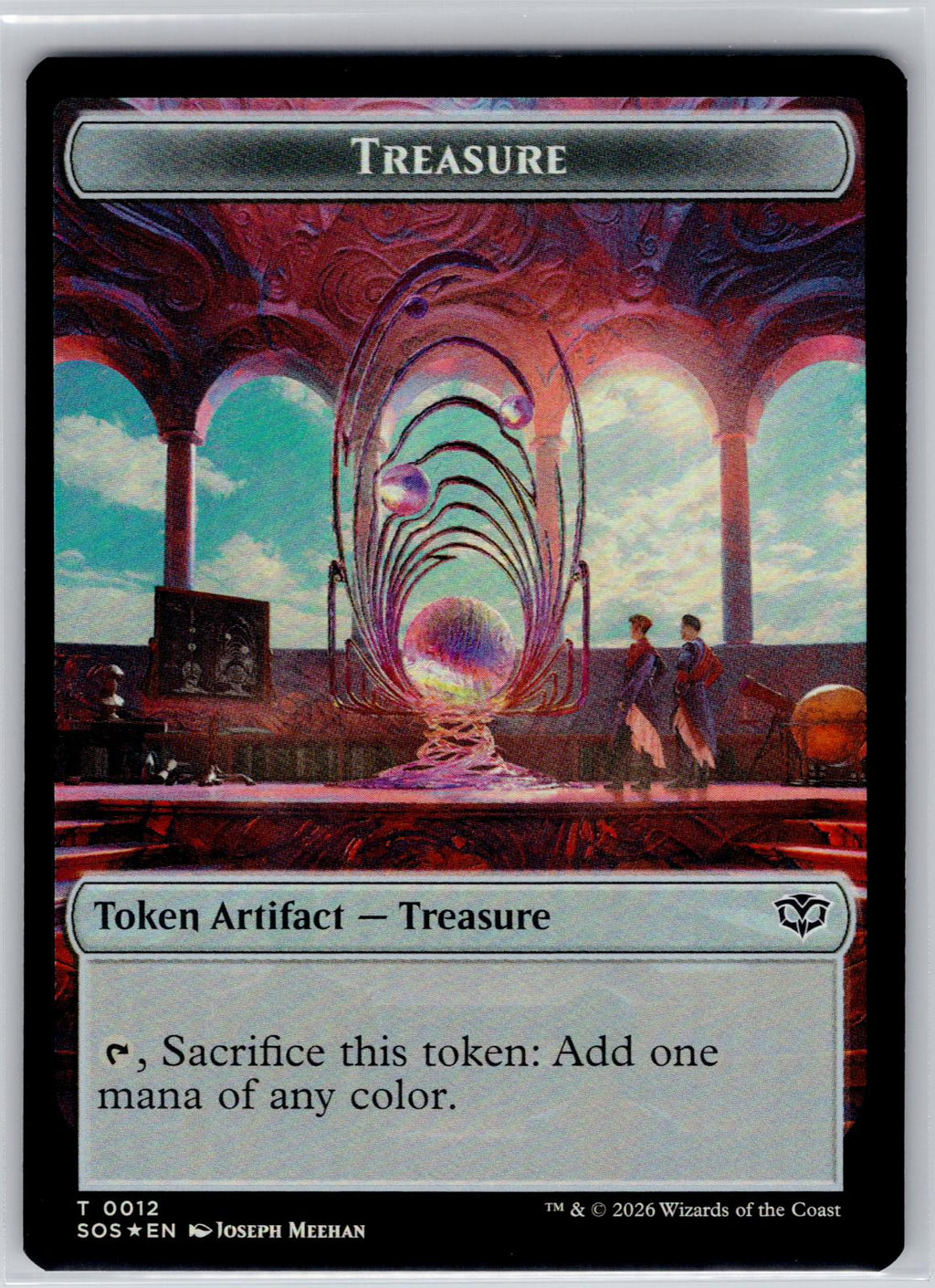 Elemental // Treasure Double-Sided Token Secrets of Strixhaven M:TG Foil NM