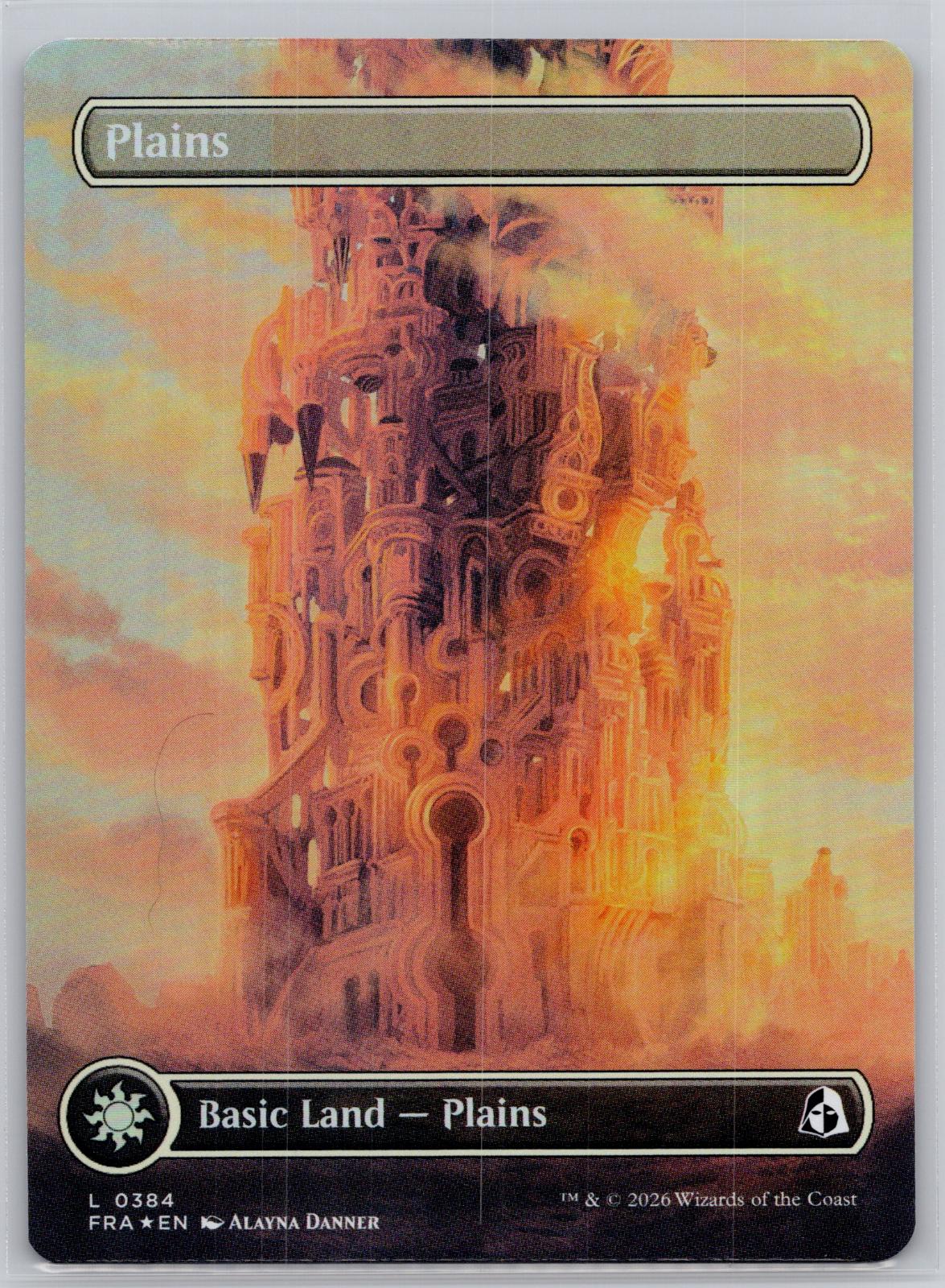 Plains (Borderless) (0384) Reality Fracture Magic: The Gathering Foil Near Mint