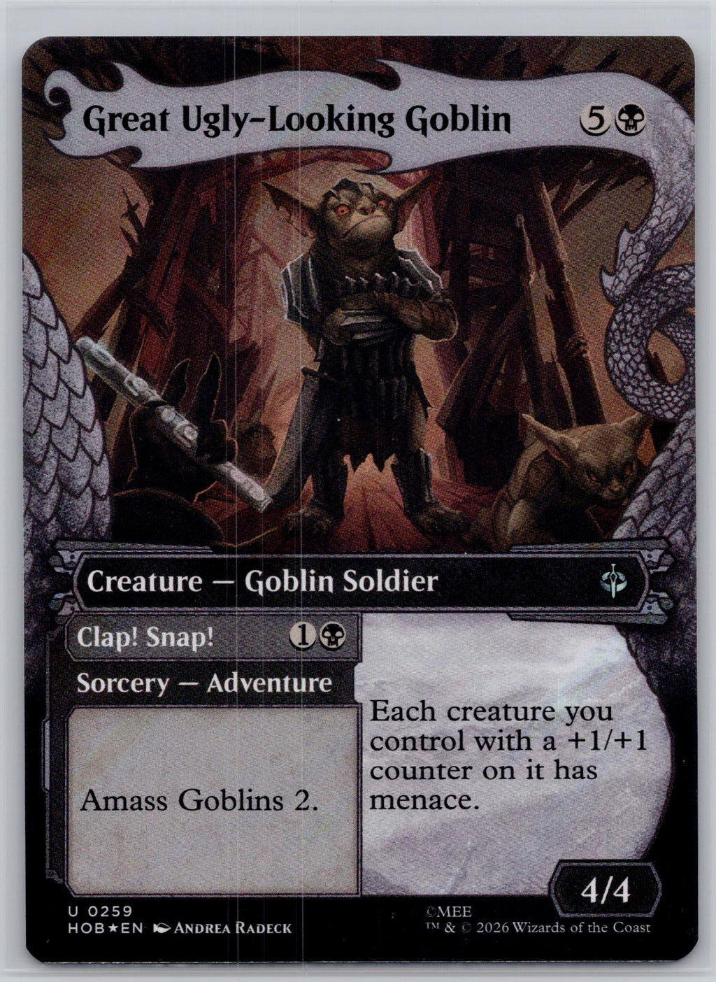 Great Ugly-Looking Goblin (Showcase) (Surge Foil) Holo The Hobbit M:TG NM