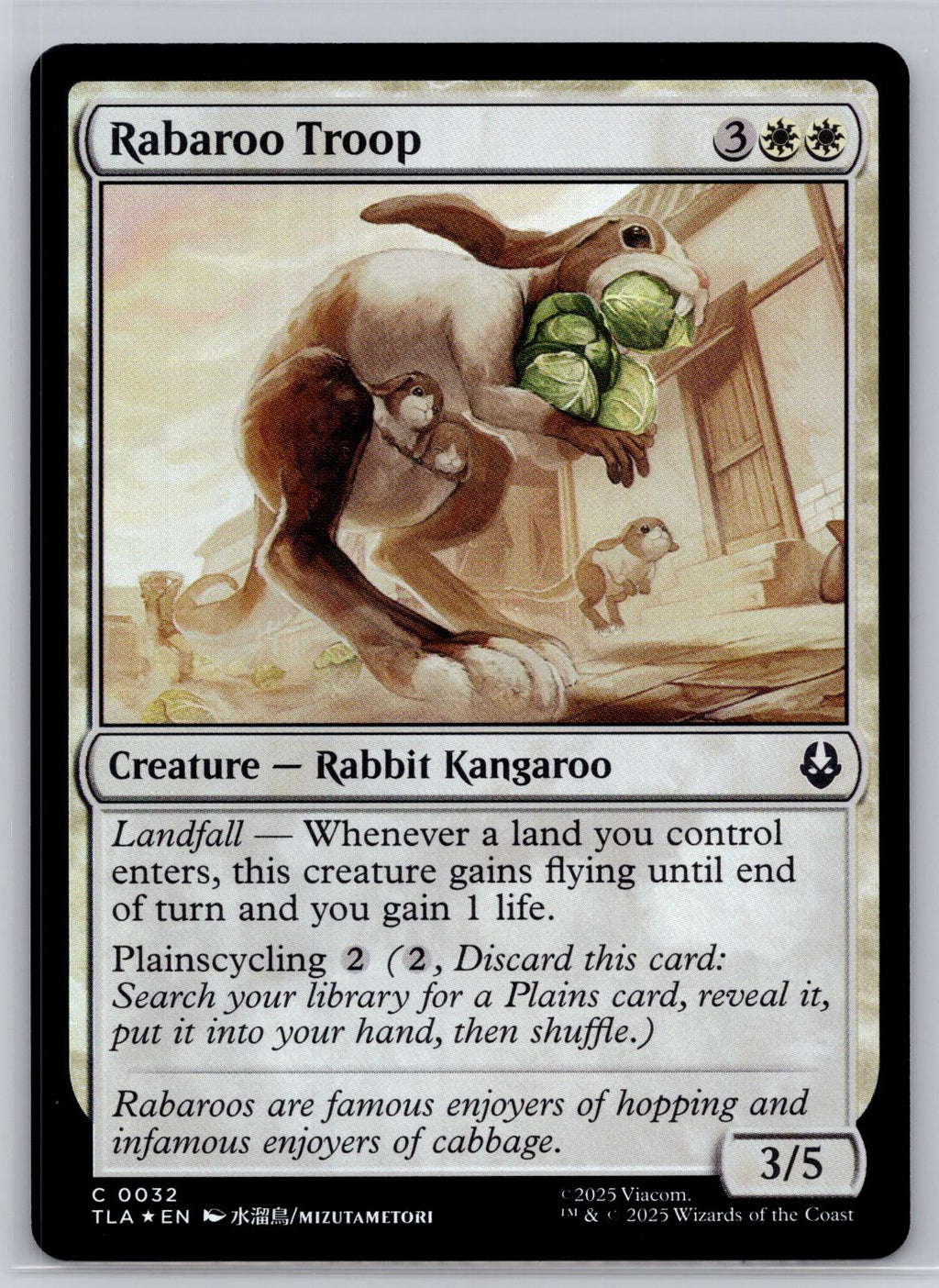 Rabaroo Troop Avatar: The Last Airbender Magic: The Gathering Foil Near Mint