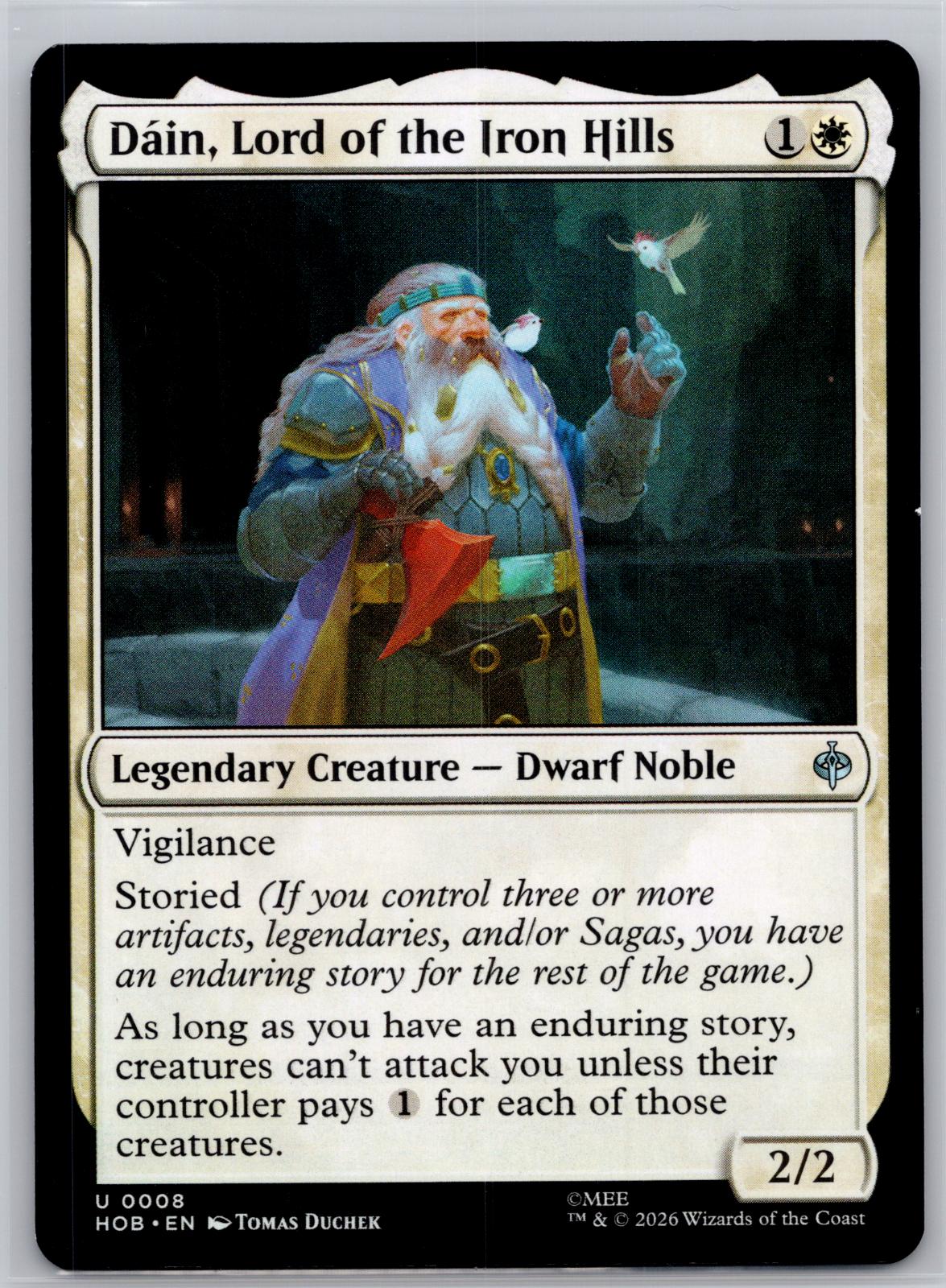 Dain, Lord of the Iron Hills The Hobbit Magic: The Gathering Near Mint