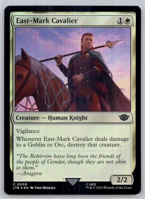 East-Mark Cavalier The Lord of the Rings: Tales of Middle-earth M:TG Foil NM