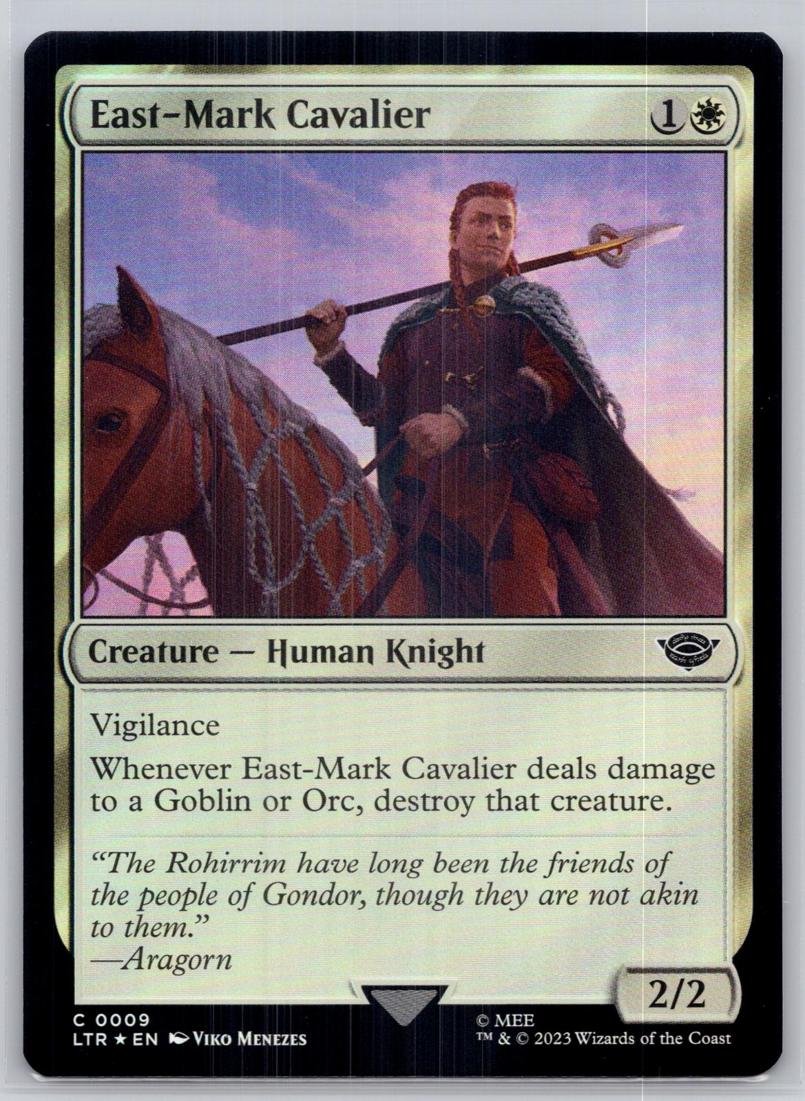 East-Mark Cavalier The Lord of the Rings: Tales of Middle-earth M:TG Foil NM
