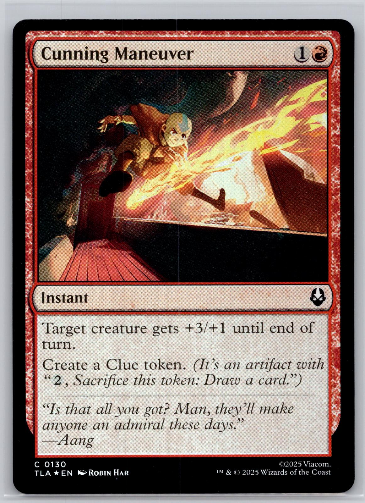 Cunning Maneuver Avatar: The Last Airbender Magic: The Gathering Foil Near Mint