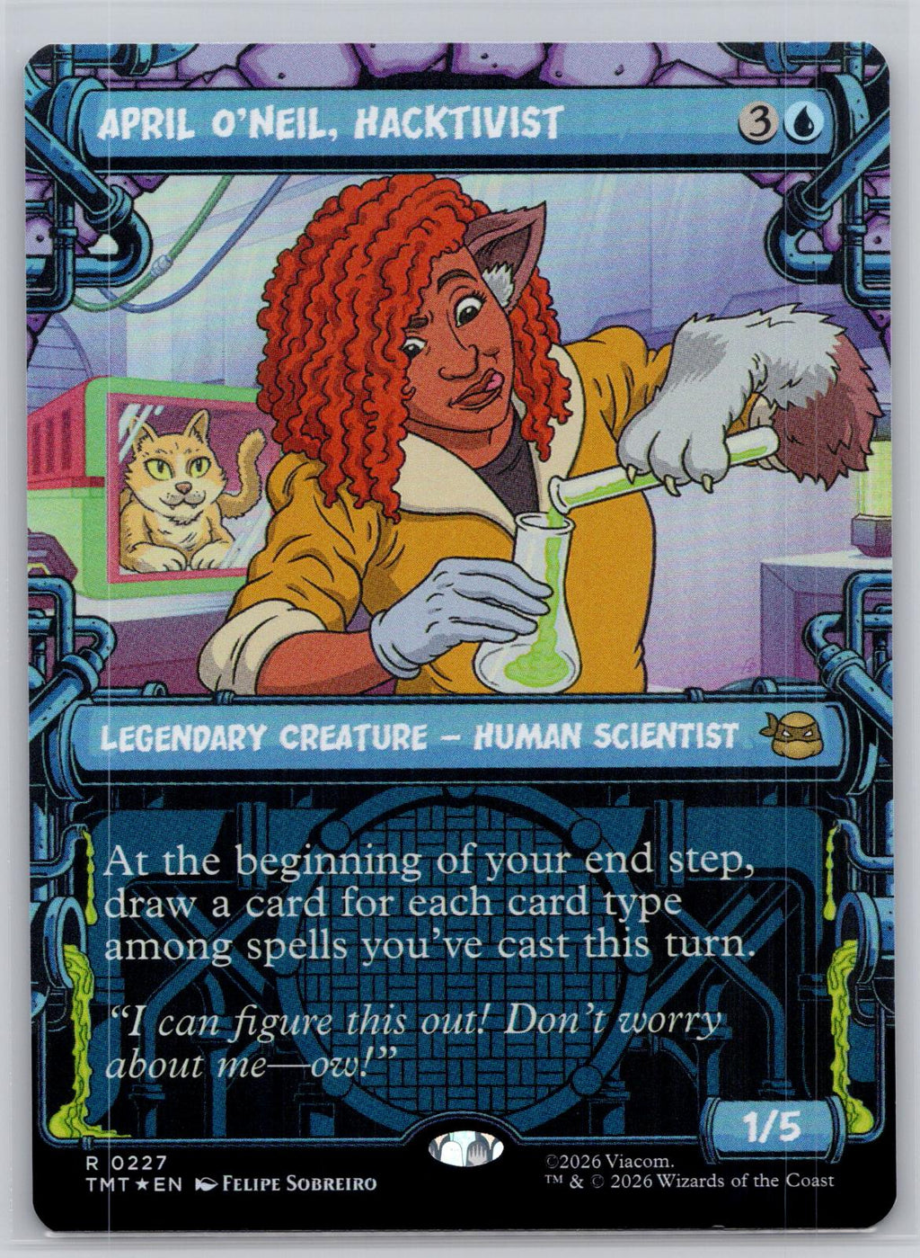 April O'Neil, Hacktivist (Showcase) Teenage Mutant Ninja Turtles M:TG Foil NM