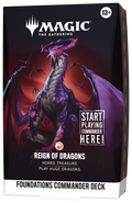 Foundations Commander Deck - Reign of Dragons (Red) - MTG Sealed