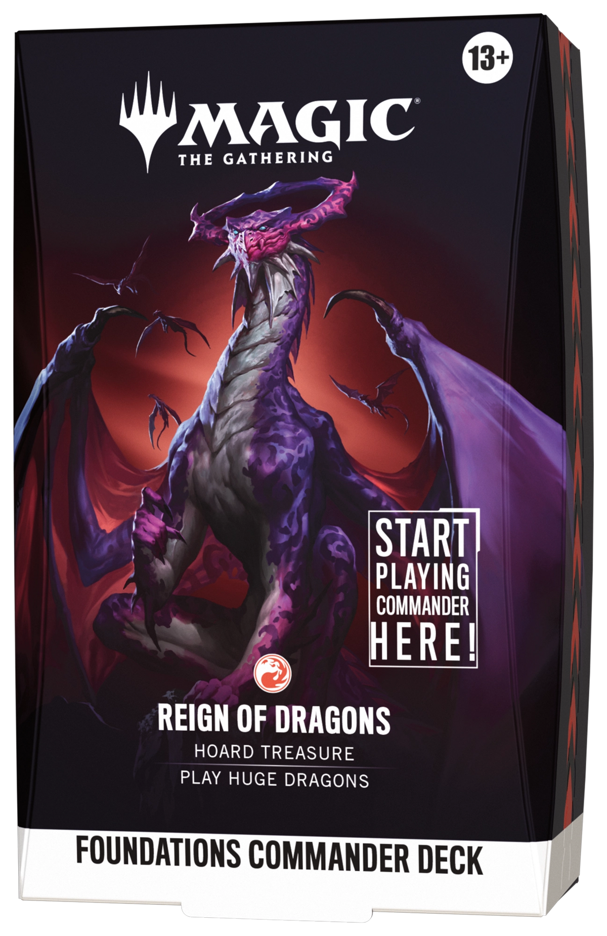Foundations Commander Deck - Reign of Dragons (Red) - MTG Sealed