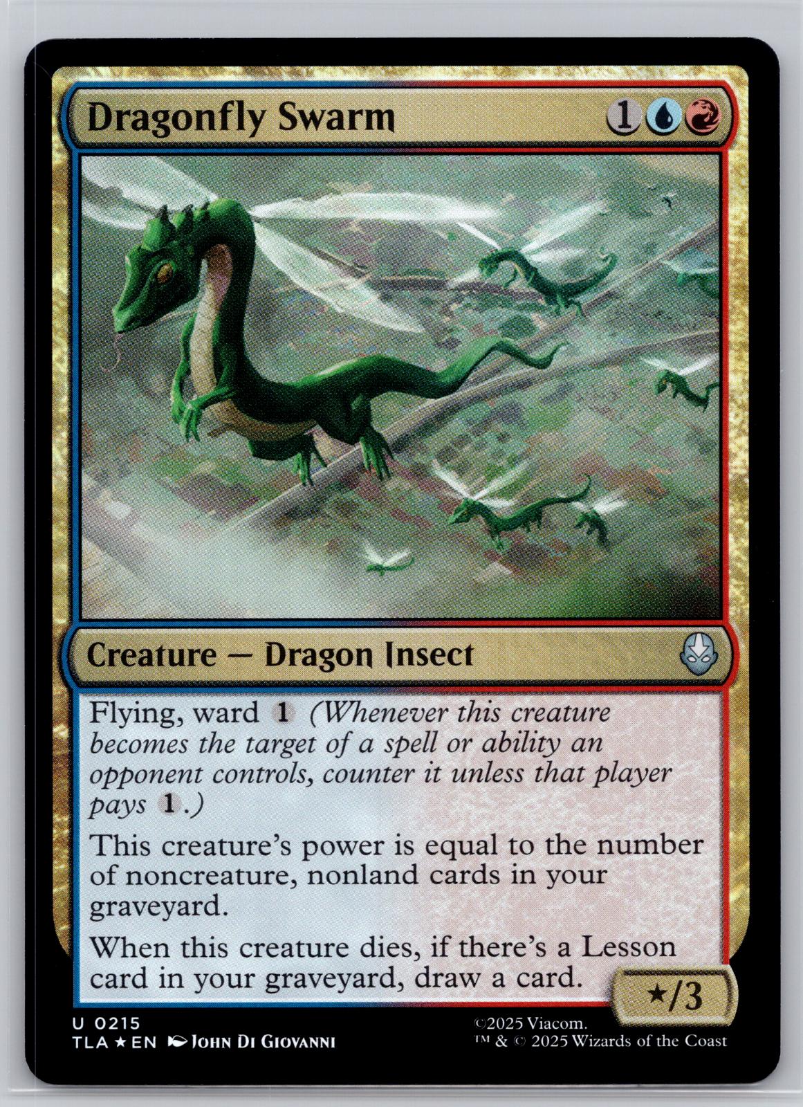 Dragonfly Swarm Avatar: The Last Airbender Magic: The Gathering Foil Near Mint