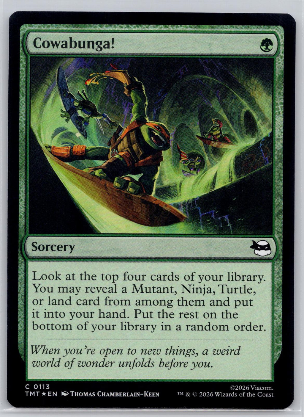 Cowabunga! Teenage Mutant Ninja Turtles Magic: The Gathering Foil Near Mint