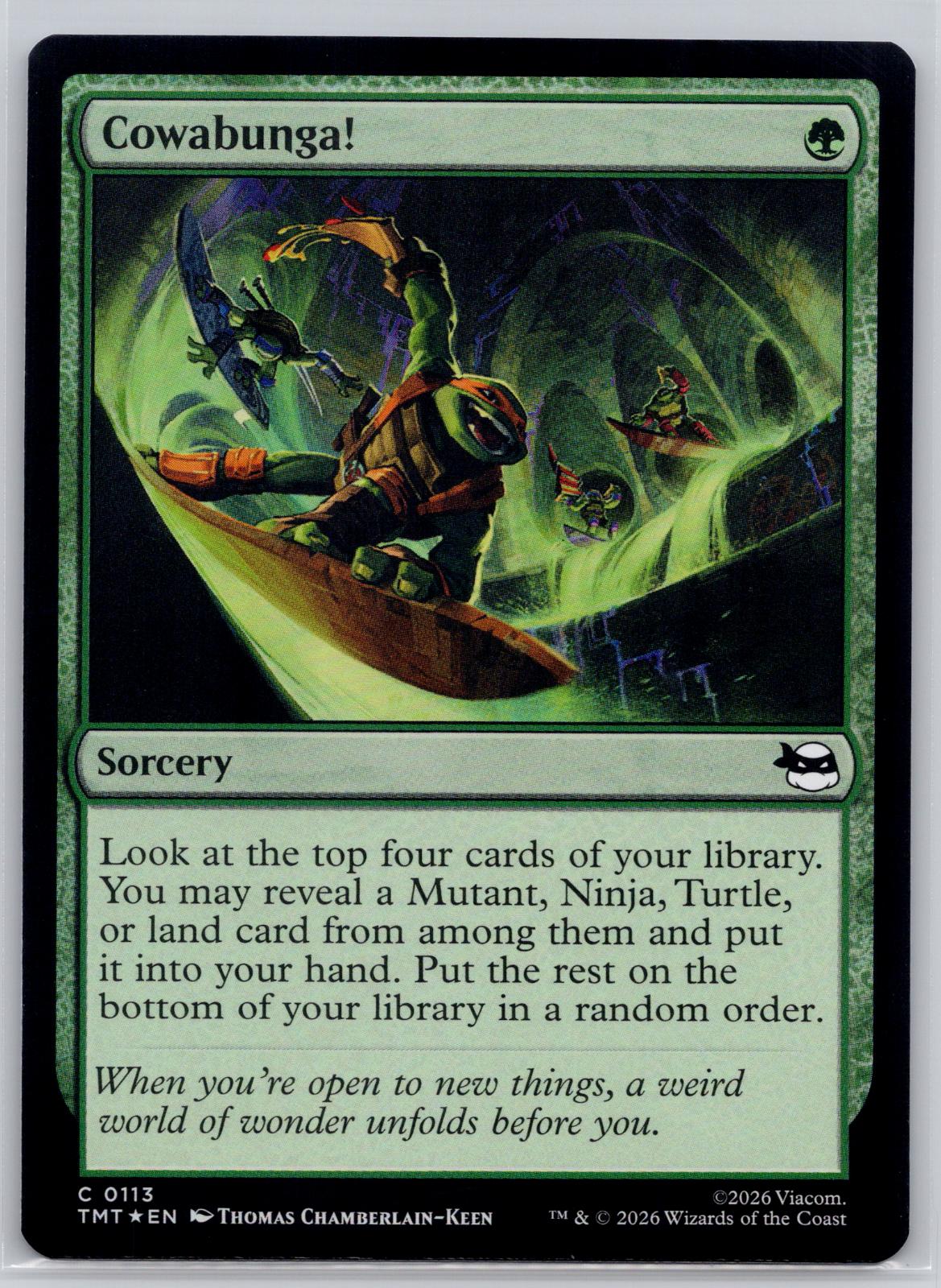 Cowabunga! Teenage Mutant Ninja Turtles Magic: The Gathering Foil Near Mint