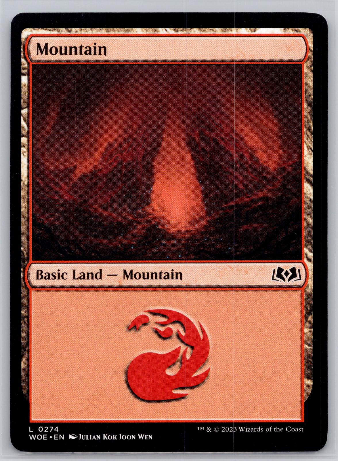 Mountain (0274) Wilds of Eldraine Magic: The Gathering Near Mint