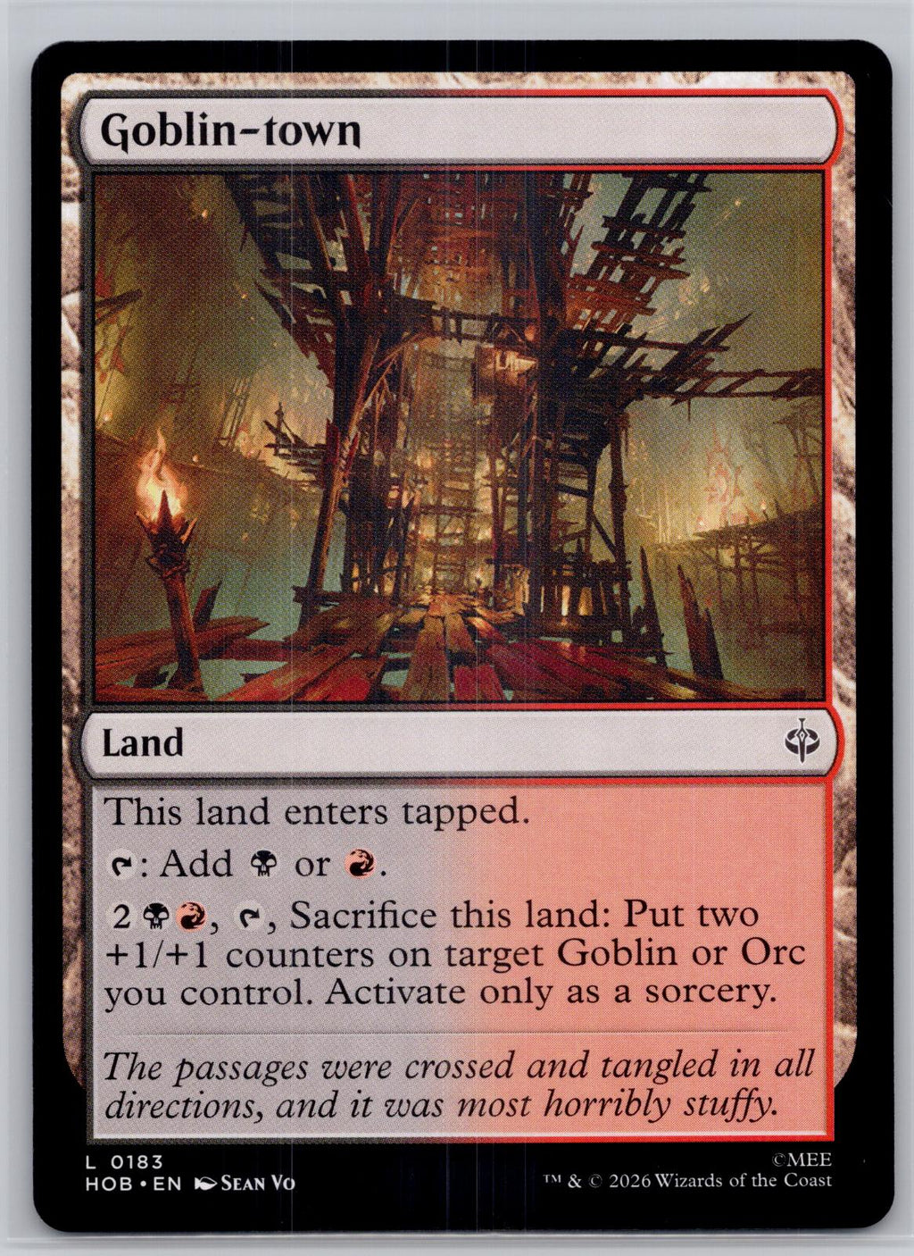 Goblin-town The Hobbit Magic: The Gathering Near Mint