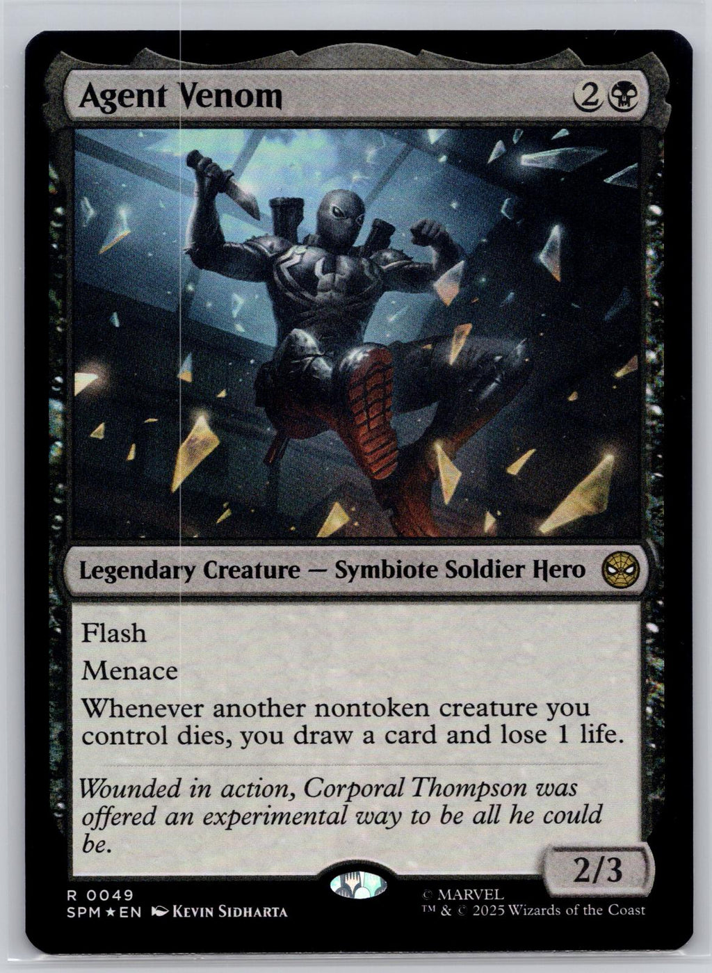 Agent Venom Marvel's Spider-Man Magic: The Gathering Foil Near Mint