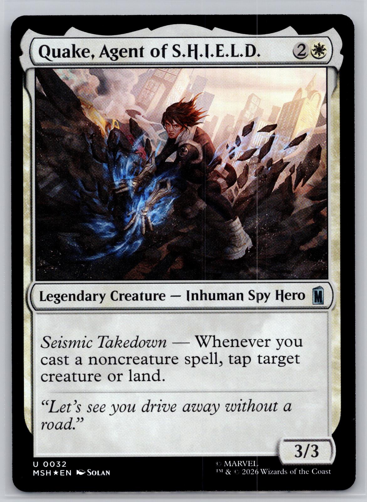Quake, Agent of S.H.I.E.L.D. Marvel Super Heroes Magic: The Gathering Foil NM