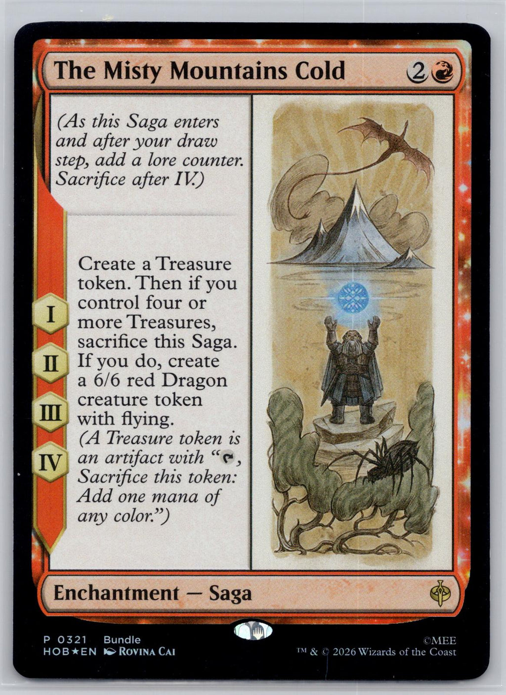 The Misty Mountain Cold Holo Unique and Miscellaneous M:TG Foil Promo NM