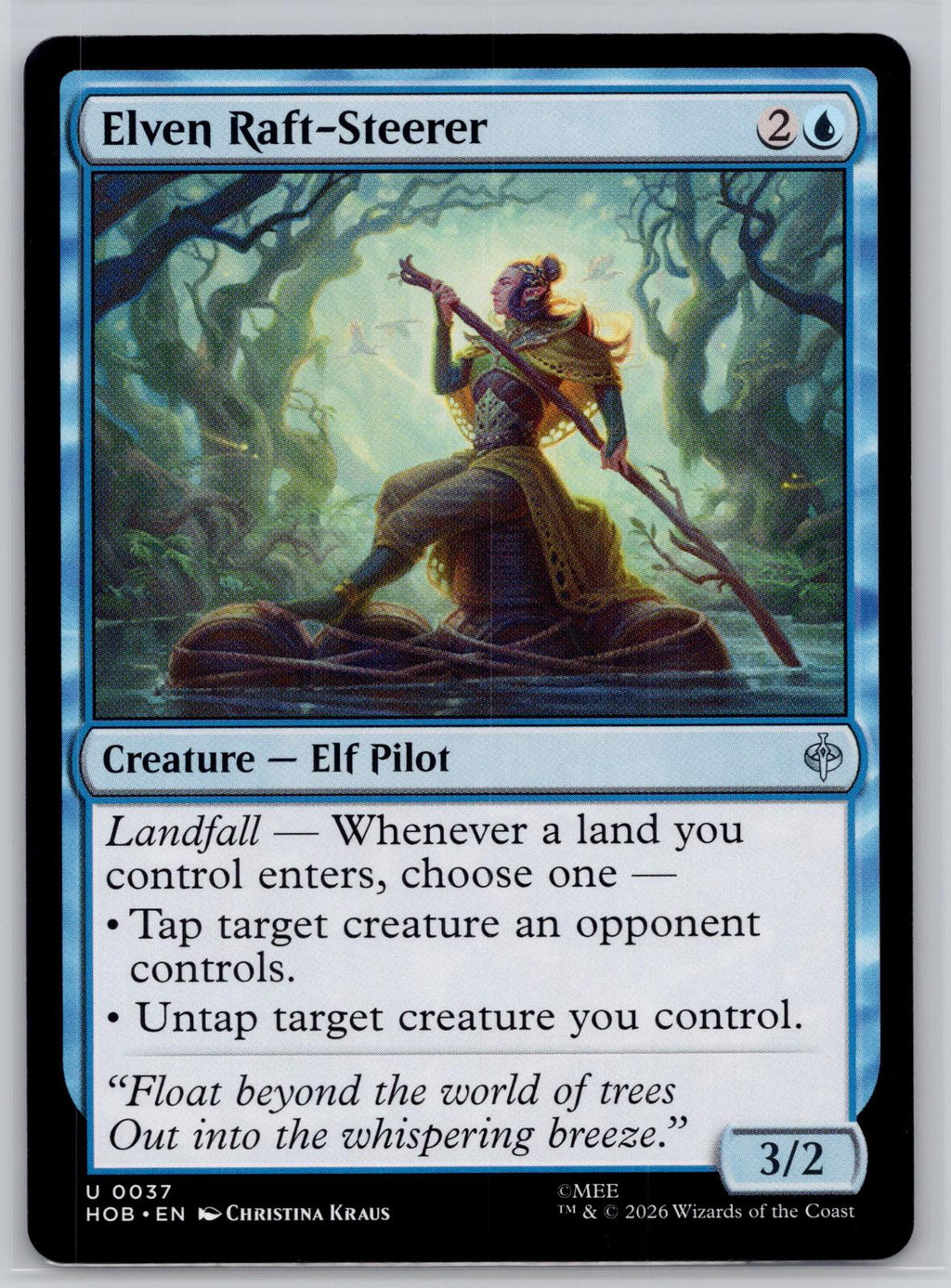 Elven Raft-Steerer The Hobbit Magic: The Gathering Near Mint