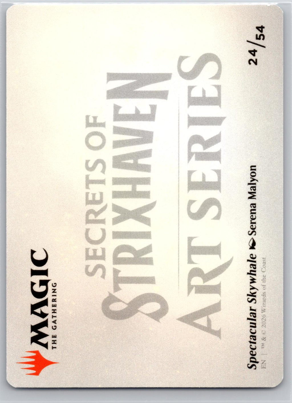 Spectacular Skywhale Art Card Art Series: Secrets of Strixhaven M:TG NM