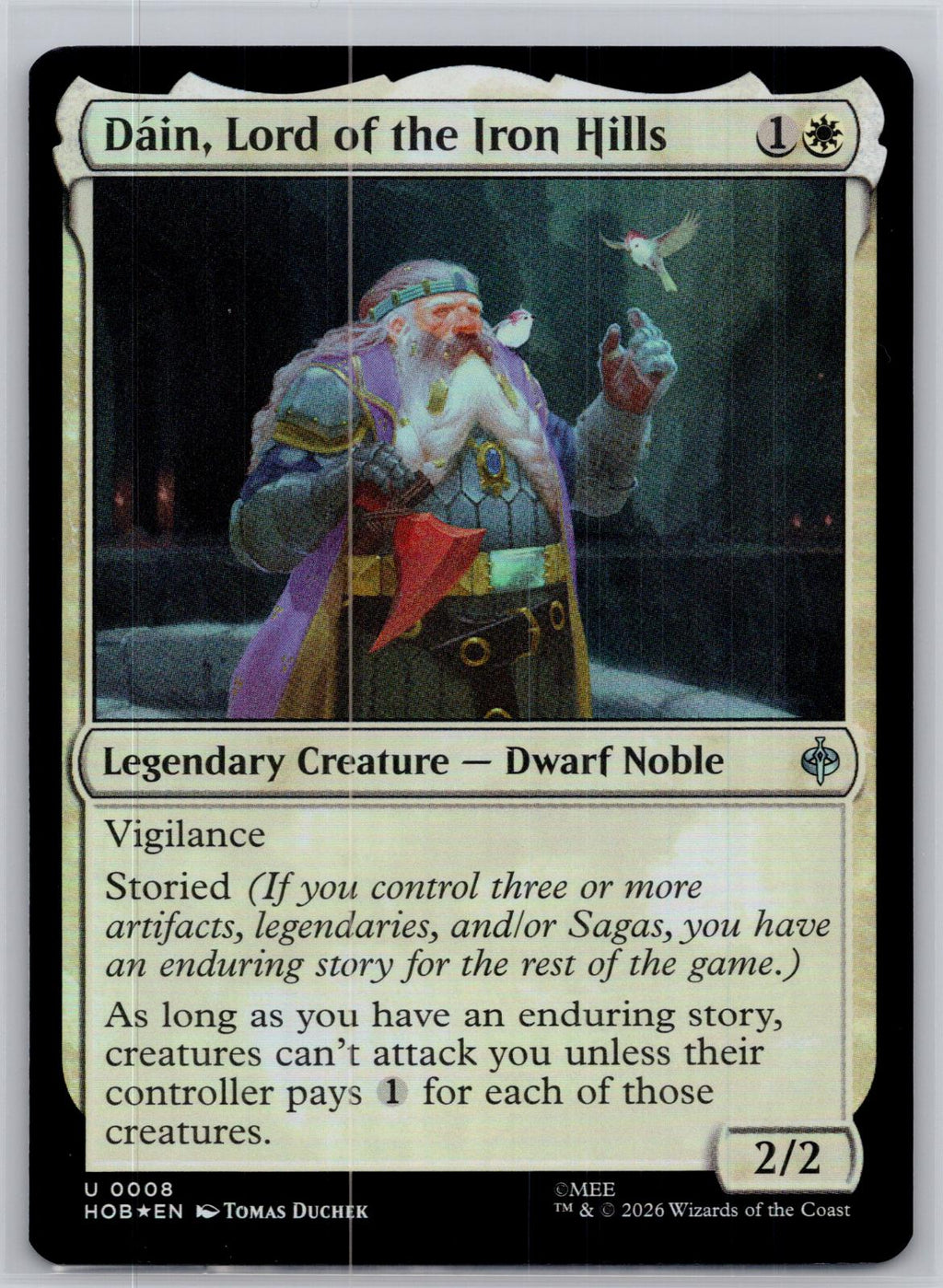 Dain, Lord of the Iron Hills The Hobbit Magic: The Gathering Foil Near Mint