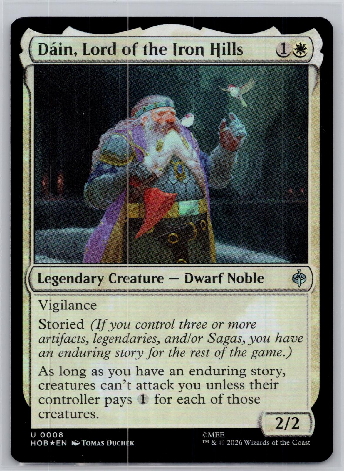 Dain, Lord of the Iron Hills The Hobbit Magic: The Gathering Foil Near Mint