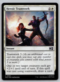 Heroic Teamwork Commander: Marvel Super Heroes Magic: The Gathering Foil NM