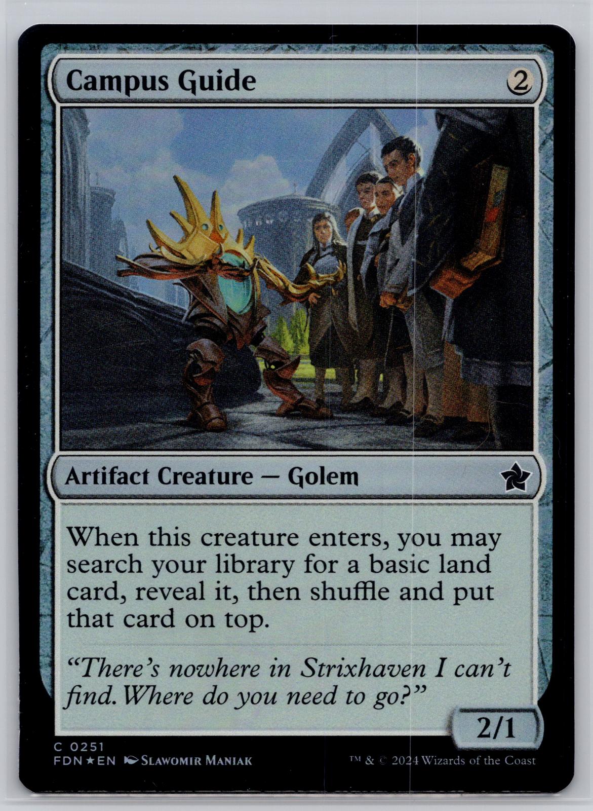 Campus Guide Foundations Magic: The Gathering Foil Near Mint