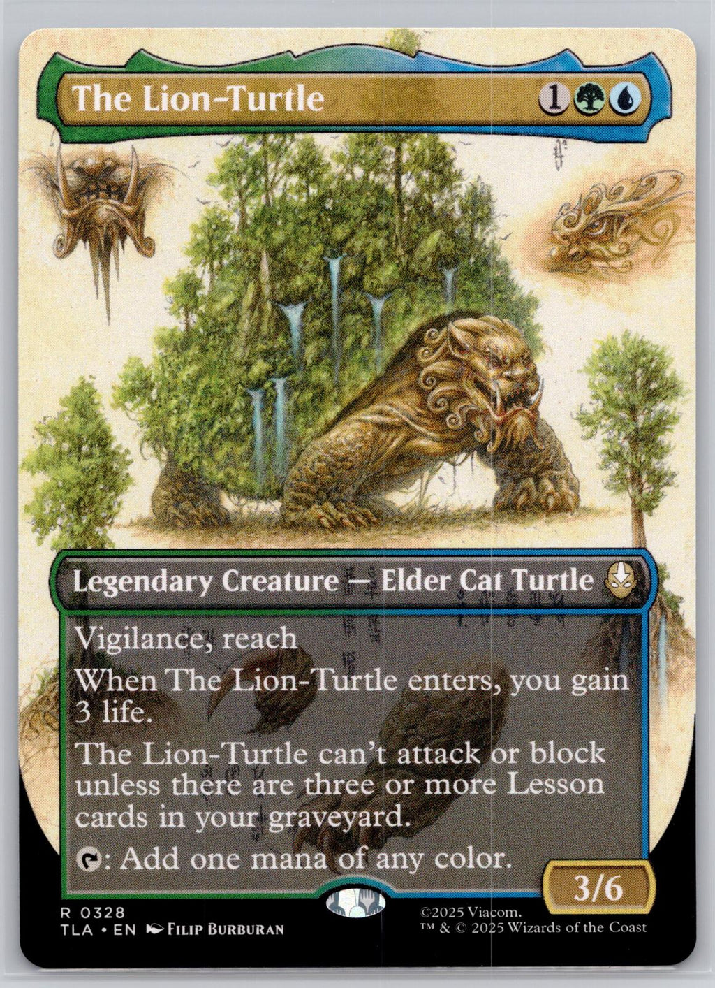 The Lion-Turtle (Borderless) Avatar: The Last Airbender Magic: The Gathering NM